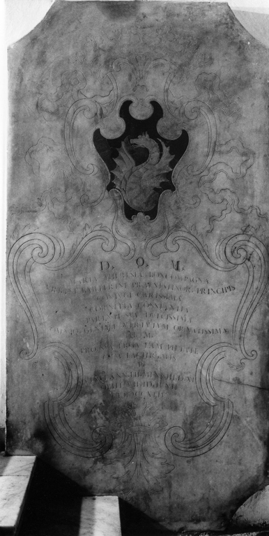 lapide tombale - ambito romano (sec. XVIII)