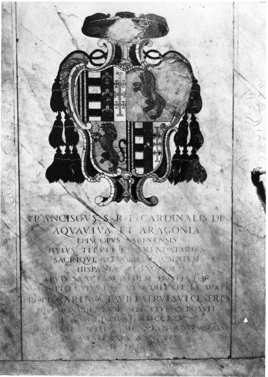 lapide tombale - ambito romano (sec. XVIII)