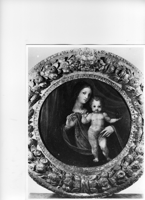 Madonna con Bambino (dipinto) di Reni Guido (scuola) (primo quarto sec. XVII)