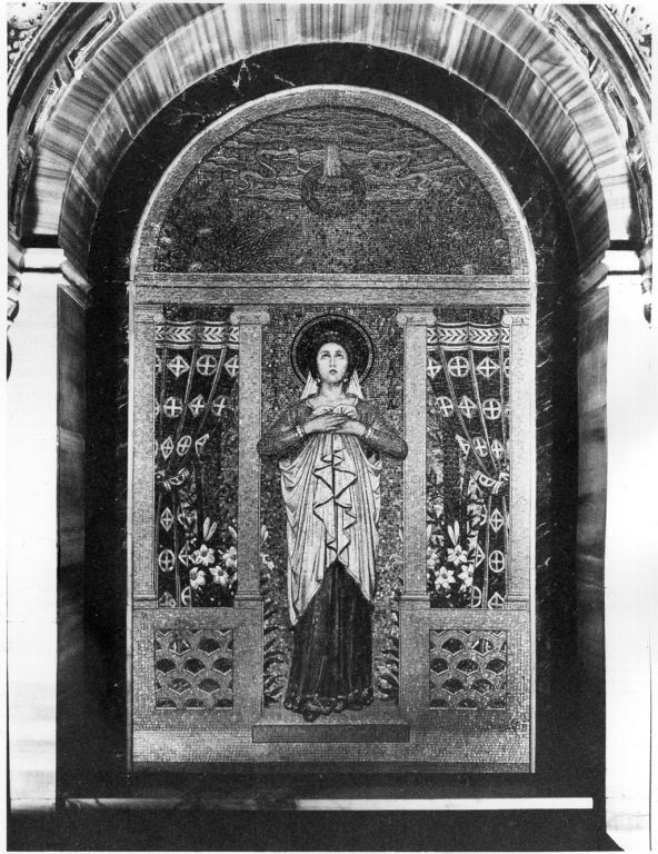 Sant'Agata (dipinto) di Bravi Giuseppe (secc. XIX/ XX)