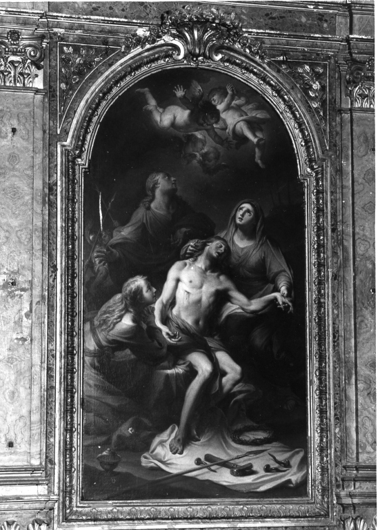 compianto sul Cristo morto (dipinto) di Casali Andrea (sec. XVIII)