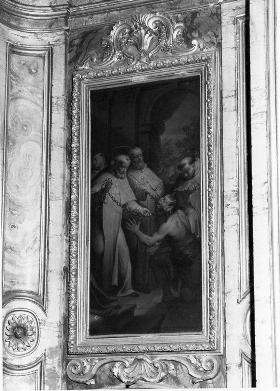 Visione di S. Felice di Valois (dipinto) di Casali Andrea (sec. XVIII)