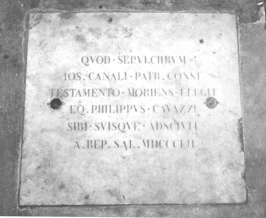 lapide tombale - manifattura romana (sec. XIX)