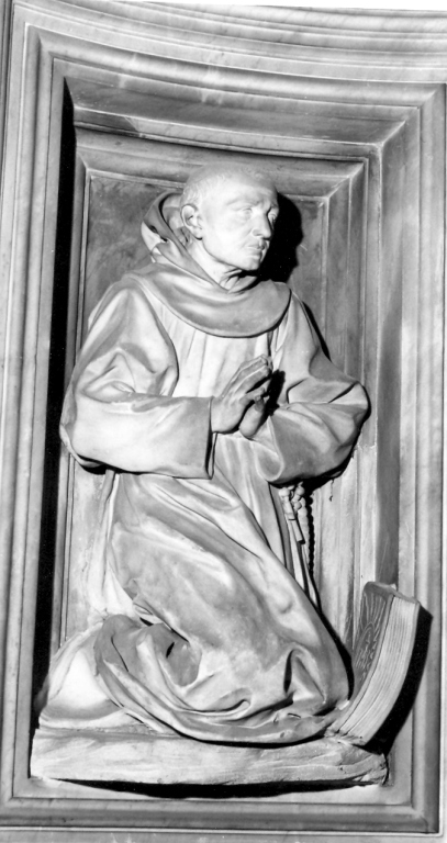San Bernardino da Siena (scultura) di Fancelli Cosimo, Berrettini Pietro detto Pietro da Cortona (sec. XVII)
