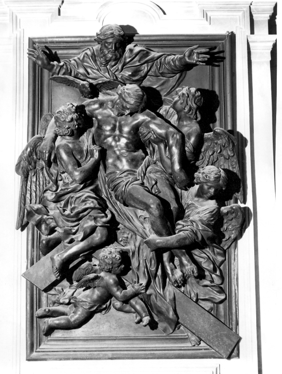 Trinità (rilievo) di Fancelli Cosimo, Berrettini Pietro detto Pietro da Cortona (sec. XVII)