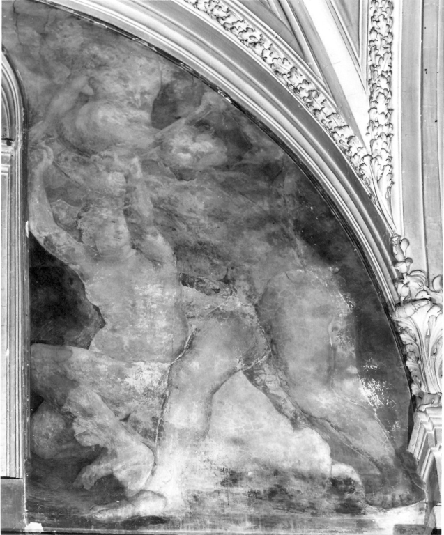 tentazione e caduta di Adamo e Eva (dipinto, elemento d'insieme) di Giovanni Battista di Jacopo detto Rosso Fiorentino (sec. XVI)