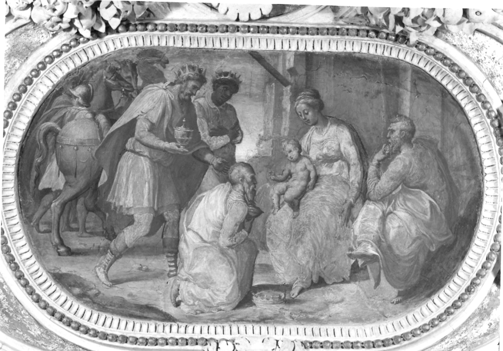 adorazione dei Re Magi (dipinto) di Siciolante Girolamo (sec. XVI)