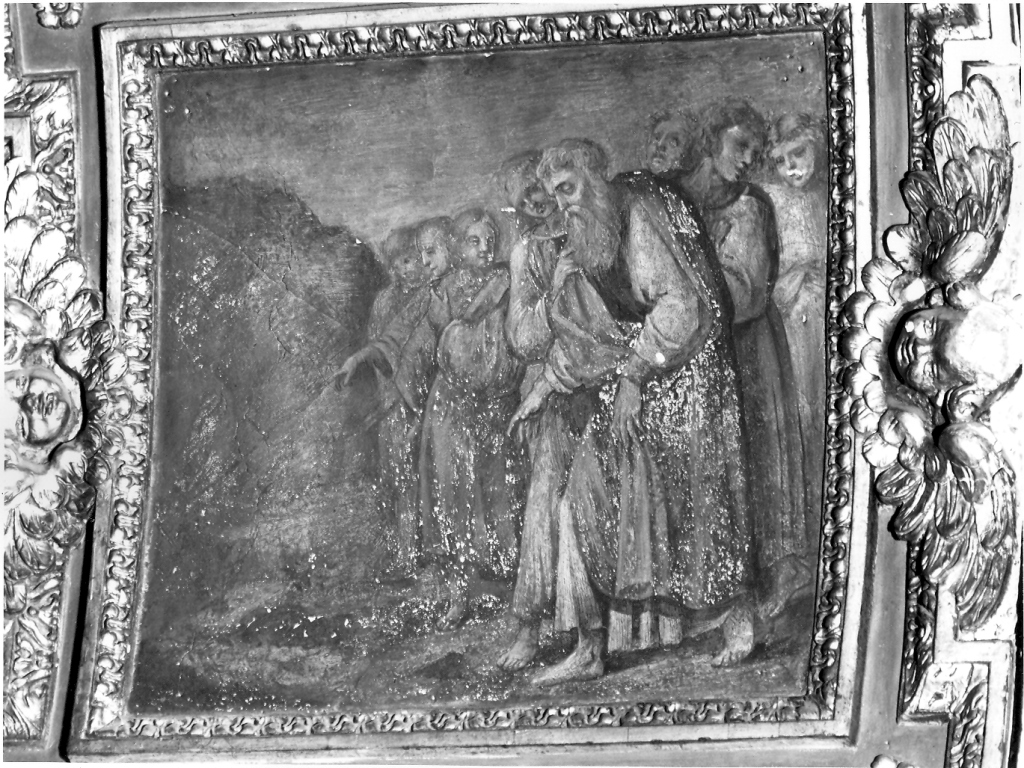 San Giovanni Evangelista condotto alla tomba dai suoi discepoli (dipinto) di Rossetti Cesare (sec. XVII)