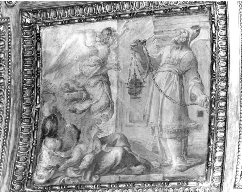 annuncio della nascita di San Giovanni Battista a Zaccaria (dipinto) di Gentileschi Orazio (e aiuti) (sec. XVII)
