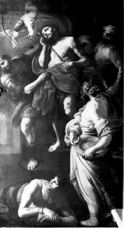 decapitazione di San Giovanni Battista (dipinto) di Mei Bernardino (sec. XVII)