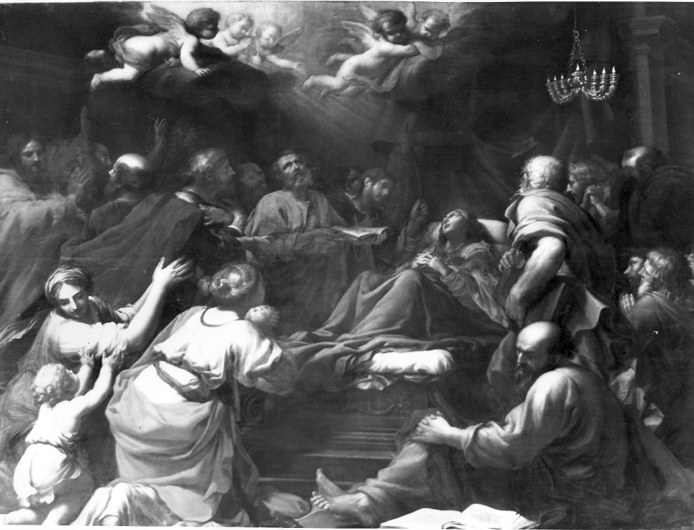 transito della Madonna (dipinto) di Morandi Giovanni Maria (sec. XVII)