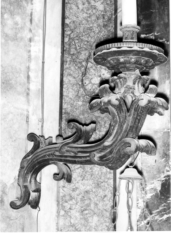 lampada - a muro - manifattura romana (sec. XVII)