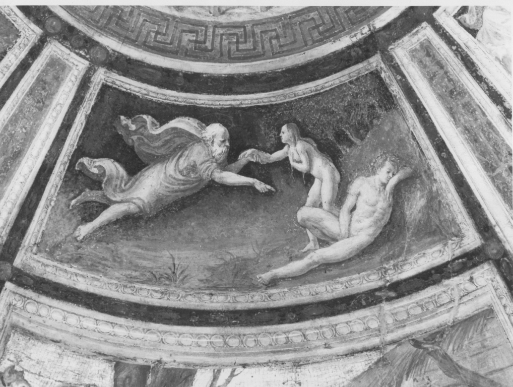 creazione di Eva (dipinto) di Peruzzi Baldassarre (sec. XVI)