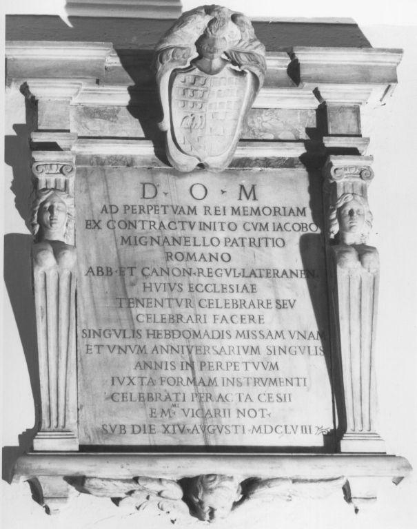 monumento funebre - ambito romano (sec. XVII)