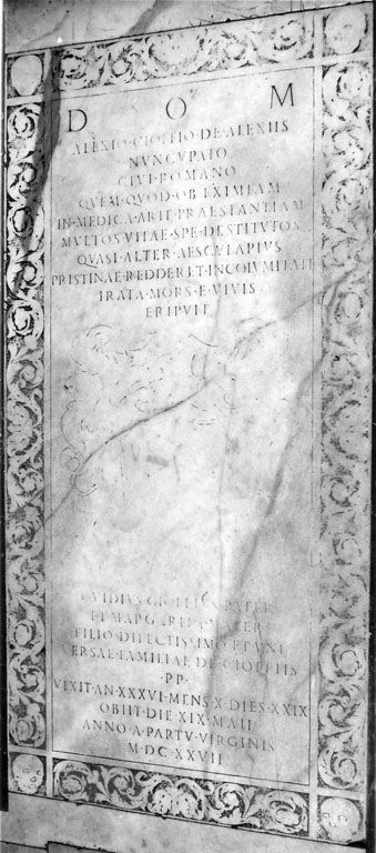 lapide tombale - ambito romano (sec. XVII)