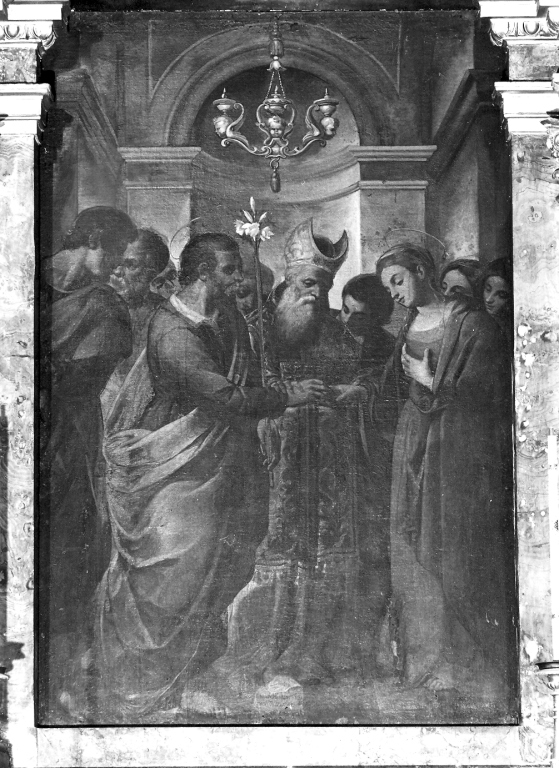 Sposalizio di Maria Vergine (dipinto) di Bianchi Orazio (sec. XVII, sec. XVIII)