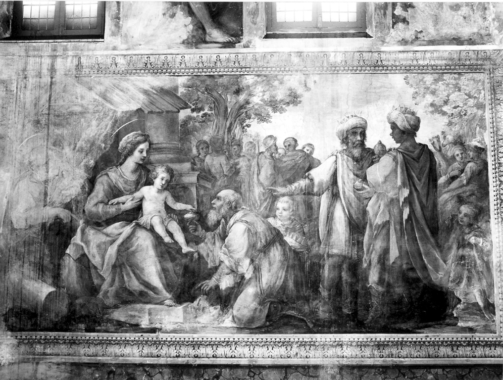 adorazione dei Re Magi (dipinto) di Montagna Marco Tullio (sec. XVII)
