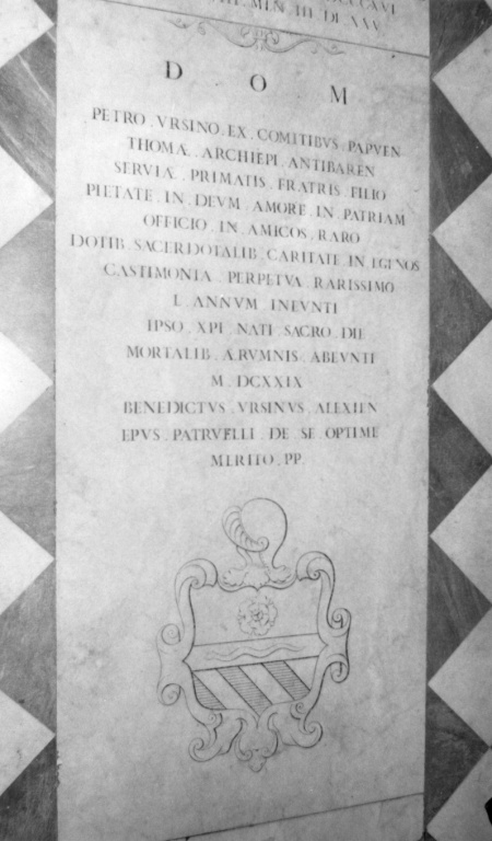 lapide tombale - ambito italiano (sec. XIX)