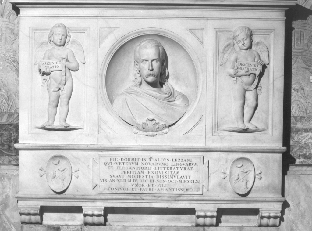 ritratto d'uomo (rilievo) di Jacometti Ignazio (sec. XIX)