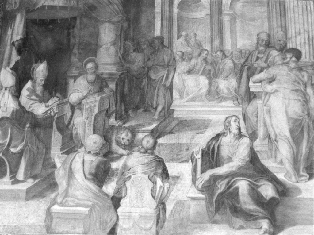San Girolamo insegna la dottrina (dipinto) di Lilli Andrea, Viviani Antonio detto Sordo (sec. XVI)
