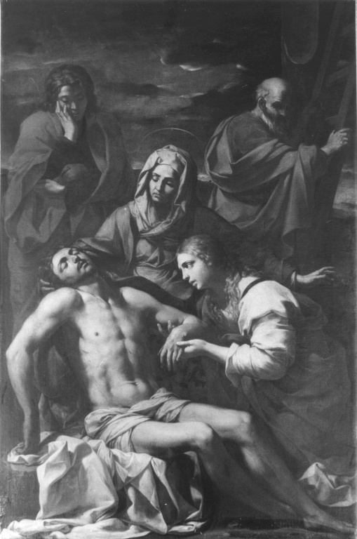 compianto sul Cristo morto (pala d'altare) di Paglia Giuseppe detto Bastaro (sec. XVII)