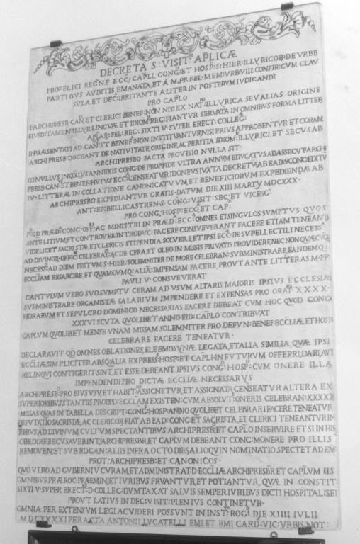 lapide commemorativa - ambito romano (sec. XVII)