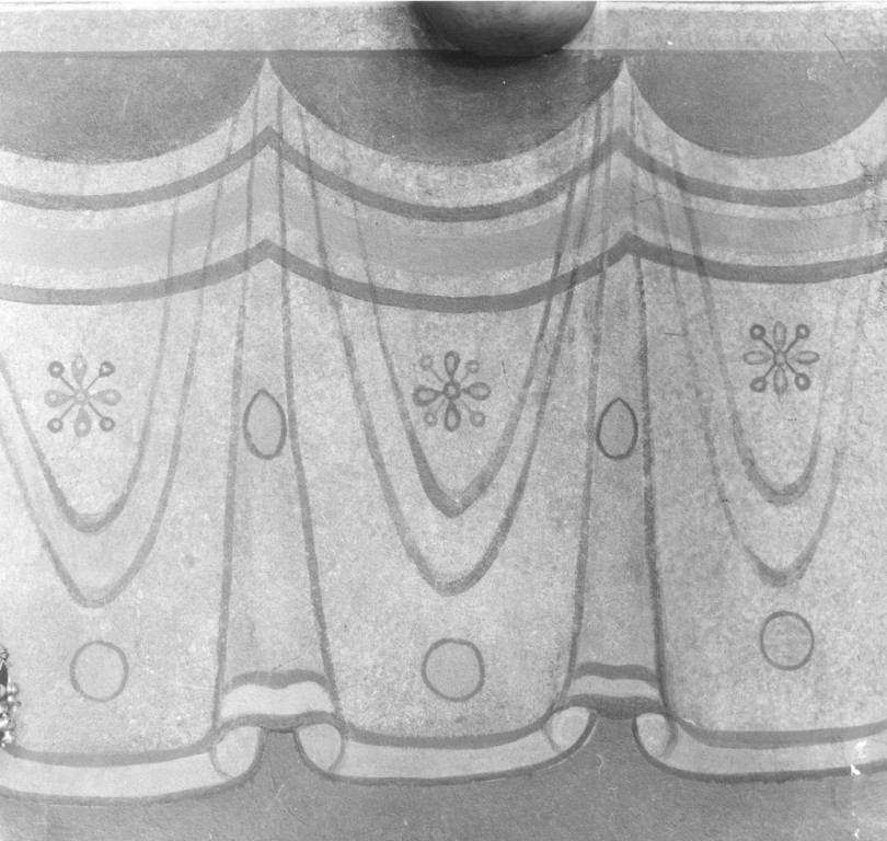 motivo decorativo (dipinto) - ambito romano (prima metà sec. XX)