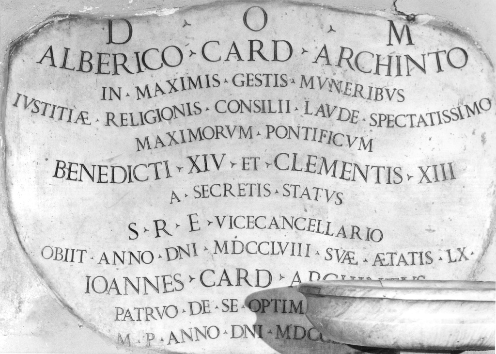 lapide commemorativa - ambito romano (sec. XVIII)