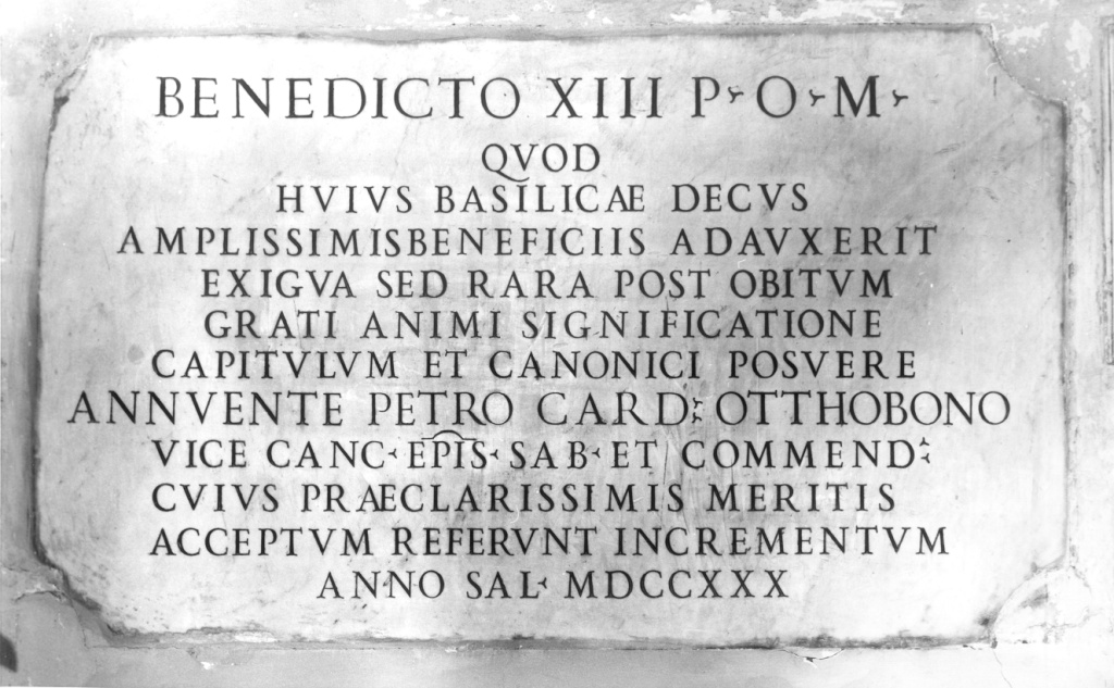 lapide commemorativa - ambito romano (sec. XVIII)