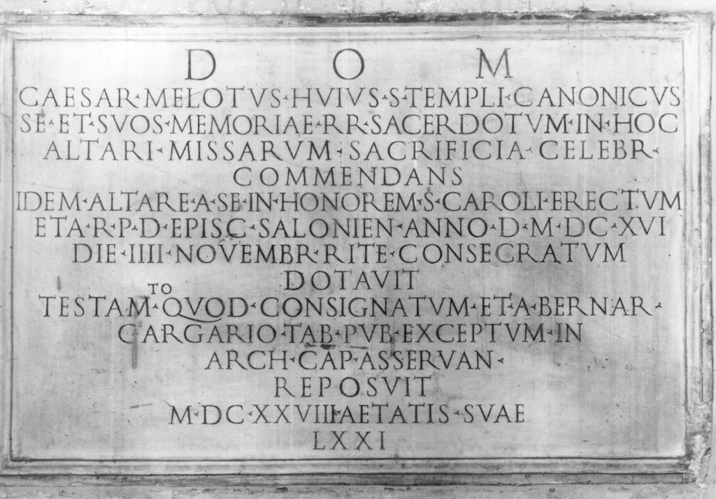 lapide commemorativa - ambito romano (sec. XVII)