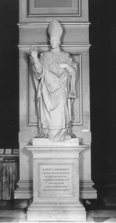 San Carlo Borromeo (statua) di Maderno Stefano (prima metà sec. XVII)