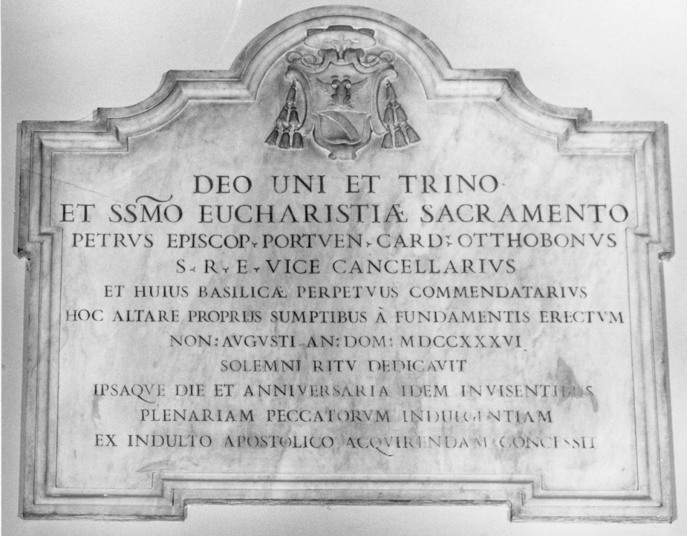 lapide commemorativa - ambito romano, ambito romano (sec. XVIII)