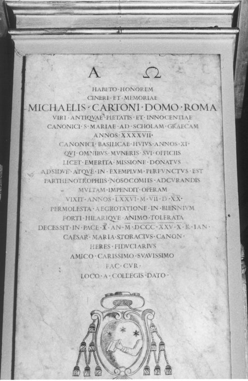 lapide commemorativa - ambito romano (sec. XIX)