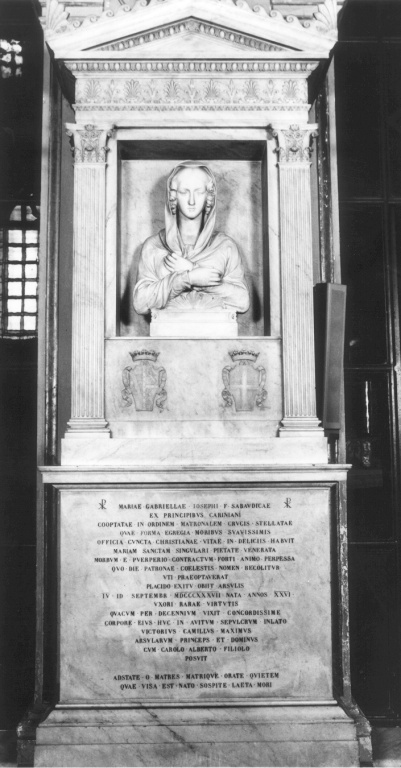 ritratto di donna (scultura) di Gnaccarini Filippo (attribuito) (sec. XIX)