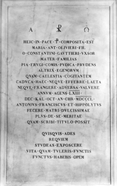 monumento funebre - ambito romano (sec. XIX)