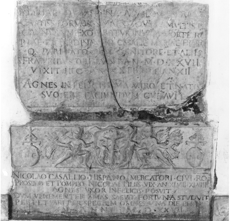 lapide commemorativa - ambito romano (sec. XVI)