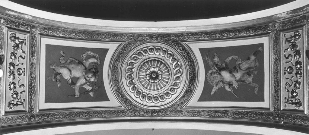 angeli con i simboli della passione (dipinto) - ambito romano (inizio sec. XVII)