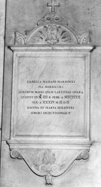 lapide commemorativa - ambito romano (sec. XIX)