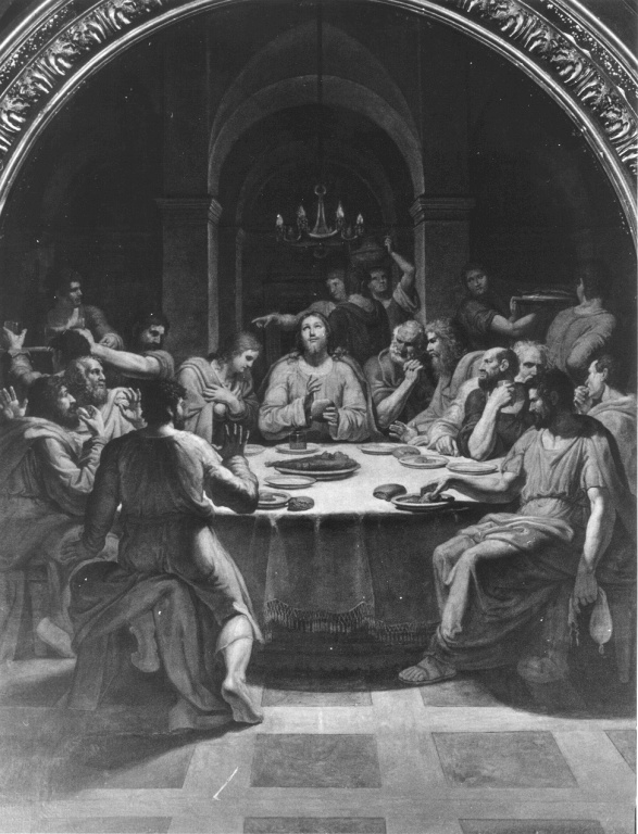 ultima cena (pala d'altare) di Berrettini Vincenzo (attribuito) (sec. XIX)