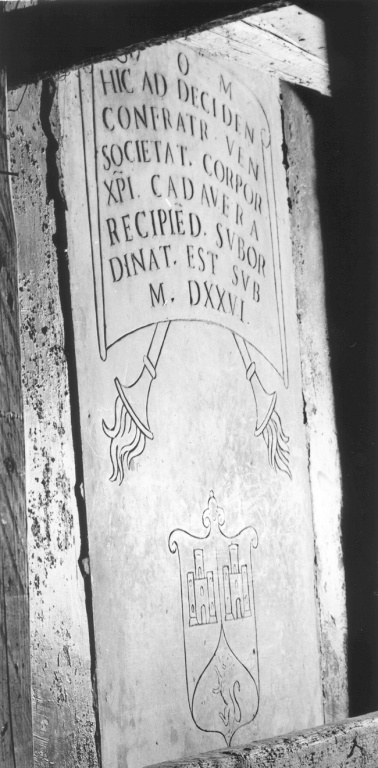 lapide documentaria - ambito romano (sec. XVI)