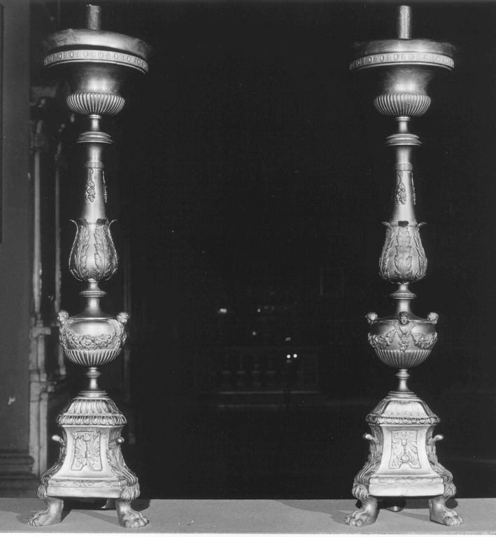 candeliere, serie - ambito romano (prima metà sec. XIX)