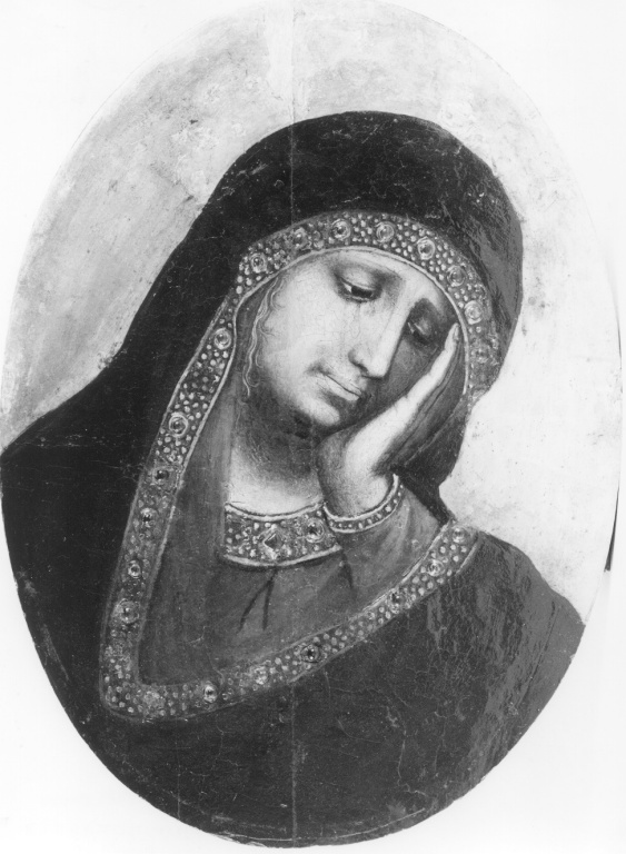 Madonna Addolorata (dipinto) - ambito romano (fine/inizio secc. XIV/ XV)