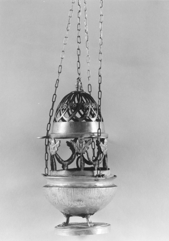 turibolo - a corpo sferico, serie - ambito romano (secondo quarto sec. XIX)