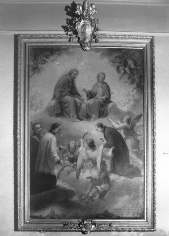 crocifissione di Cristo con la Madonna e santi (dipinto) di Gagliardi Agostino (sec. XIX)