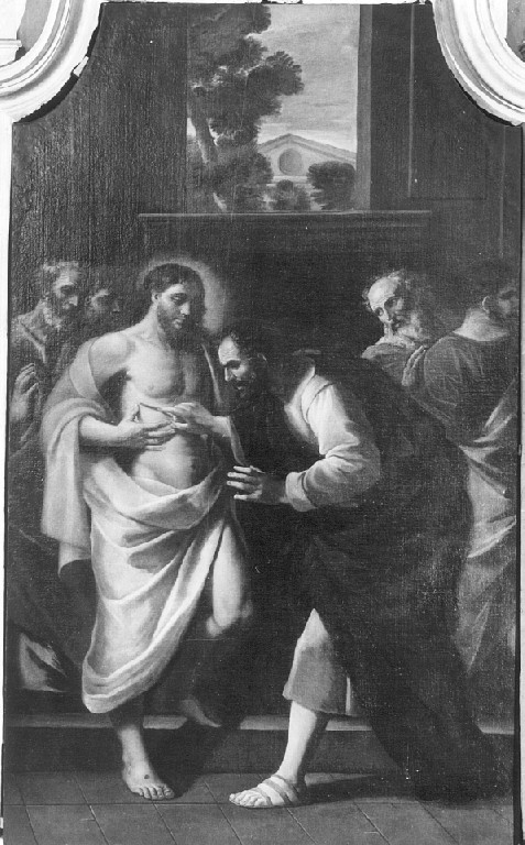 incredulità di San Tommaso (pala d'altare) di Berrettini Pietro detto Pietro da Cortona (scuola) (seconda metà sec. XVII)