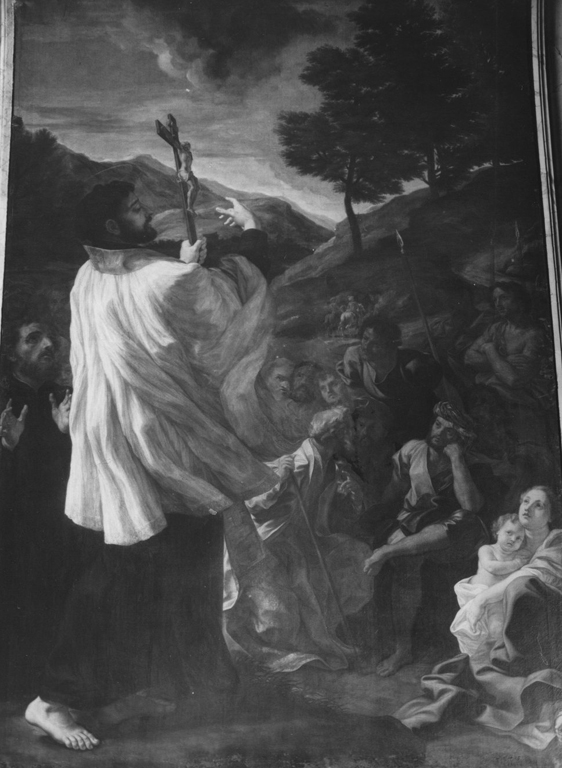 Predicazione di San Francesco Saverio (dipinto) di Gaulli Giovanni Battista detto Baciccio (sec. XVIII)