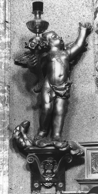 angelo reggitorcia (scultura, serie) - ambito romano (fine sec. XIX)