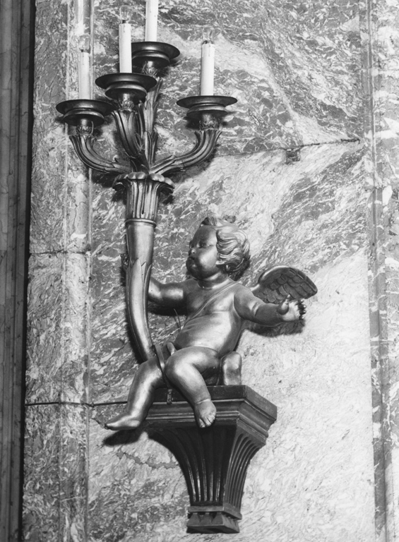 angelo (candeliere) - ambito romano (fine sec. XVIII)