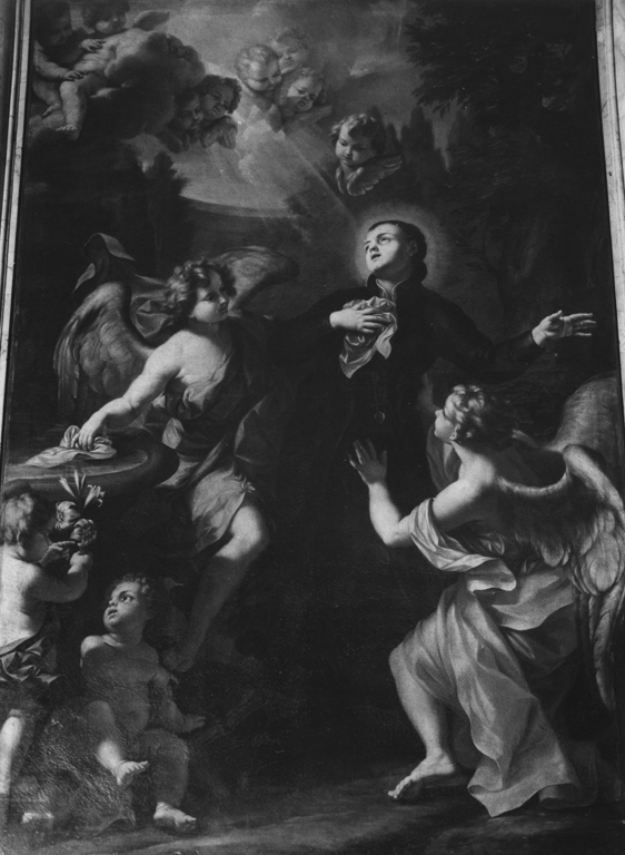 Estasi di San Stanislao Kostka (dipinto) di Mazzanti Ludovico (sec. XVIII)