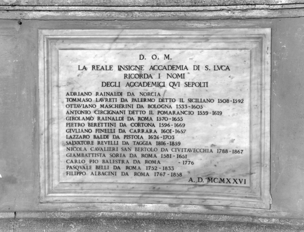 lapide commemorativa - ambito italiano (sec. XX)